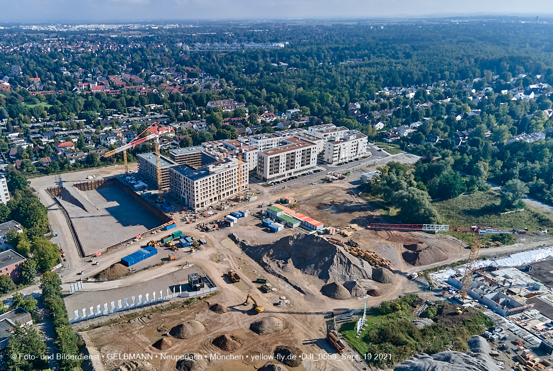 19.09.2021 - Aktuelle Luftbilder aus dem Alexisquartier und Pandion Verde in Neuperlach in München 19.09.2021 - Aktuelle Luftbilder aus dem Alexisquartier und Pandion Verde in Neuperlach in München